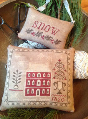 Stacy Nash Primitives - Snowed In Pinkeep and Ornament