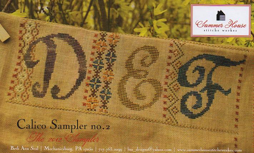 Summer House Stitche Workes - Calico Sampler #2 - DEF