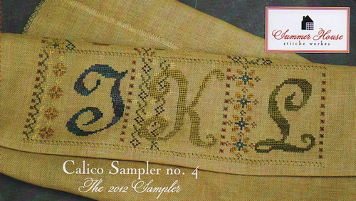 Summer House Stitche Workes - Calico Sampler #4 - JKL