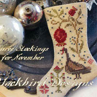 Blackbird Designs - Thankful November (Three Stockings for November)