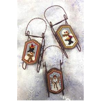 Foxwood Crossings - Sled Ornaments - Snow Grateful