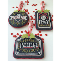 Hands on Designs - Chalkboard Ornaments - Christmas Collection Part One