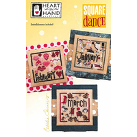 Heart in Hand Needleart - Square Dance: Jan, Feb, March
