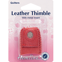 Hemline - Leather Thimble with Metal Insert