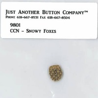 Just Another Button Company - Frosty Forest Part 6 - Snowy Foxes button pack