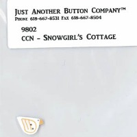 Just Another Button Company - Frosty Forest Part 7 - Snowgirl's Cottage button pack