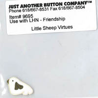 Just Another Button Company - Little Sheep Virtues #9 - Friendship Button Pack
