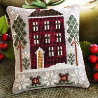 Little House Needleworks - Red House in Winter