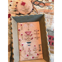Stacy Nash Primitives - Snippets Of Mary Barres Sampler - Med Sewing Tray & Needle Book