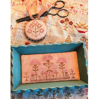 Stacy Nash Primitives - Snippets Of Mary Barres Sampler - Small Sewing Tray & Pin Disk