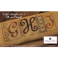 Summer House Stitche Workes - Calico Sampler #3 - GHI